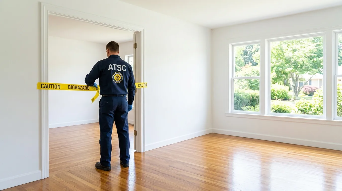 Certified biohazard cleanup crew performing Trauma Scene Cleanup in Charlotte
